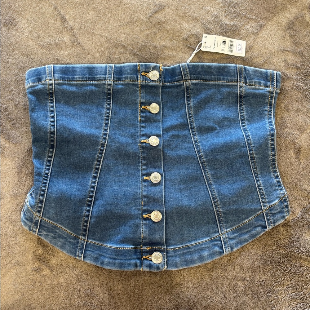 Denim Button-Up Shirt